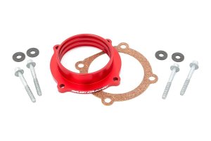 Jeep Gladiator Throttle Body Spacer Kit - Rough Country - Spiraling Helix - Red - '20-'23